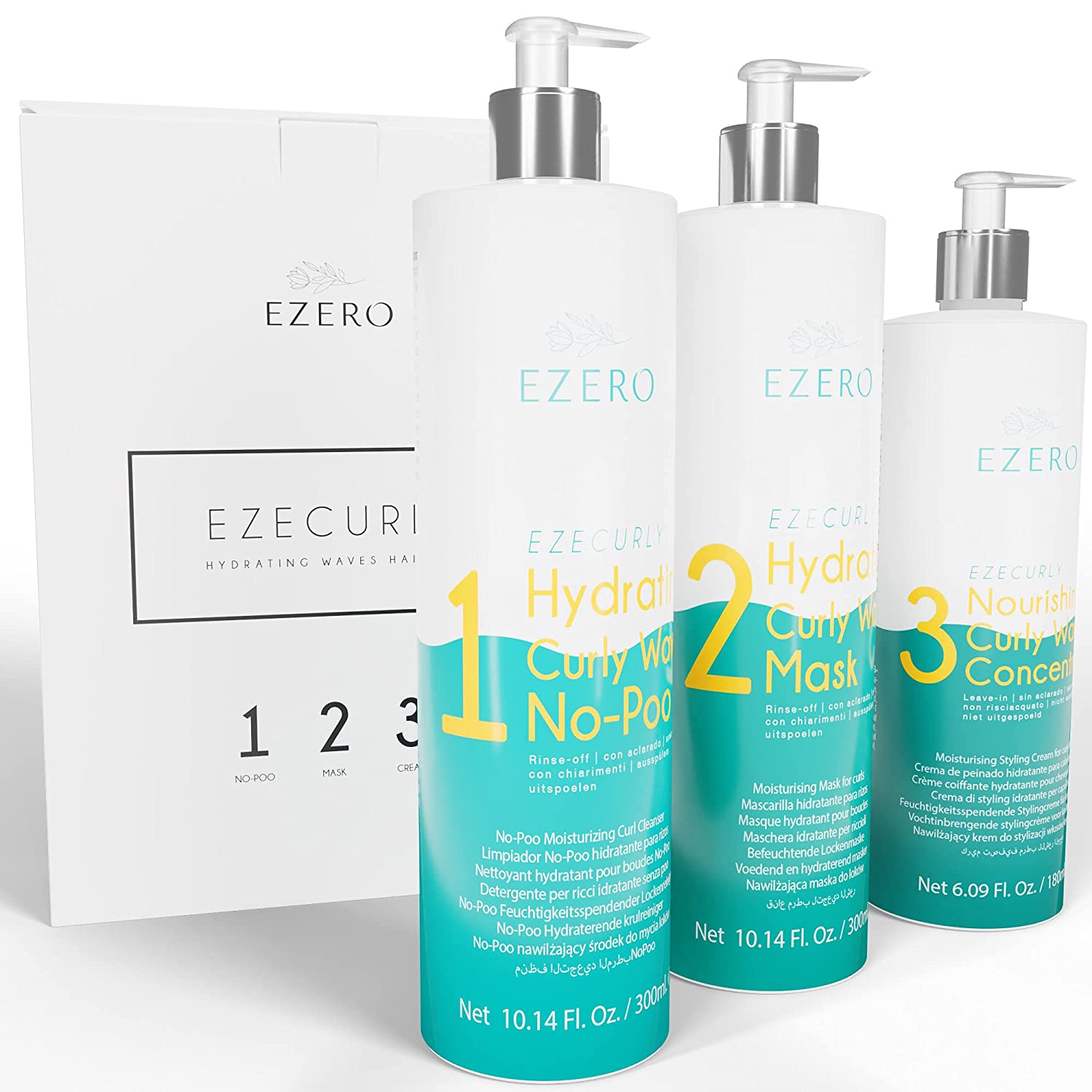 Honest Forwarder | Ezero Curly Hair Product - Curly Girl Method Products  With Curly Shampoo Curly Hair (No-Poo), Curl Cream Hair Mask And Leave In  Conditioner Curly Hair - Curly Products - Vegan