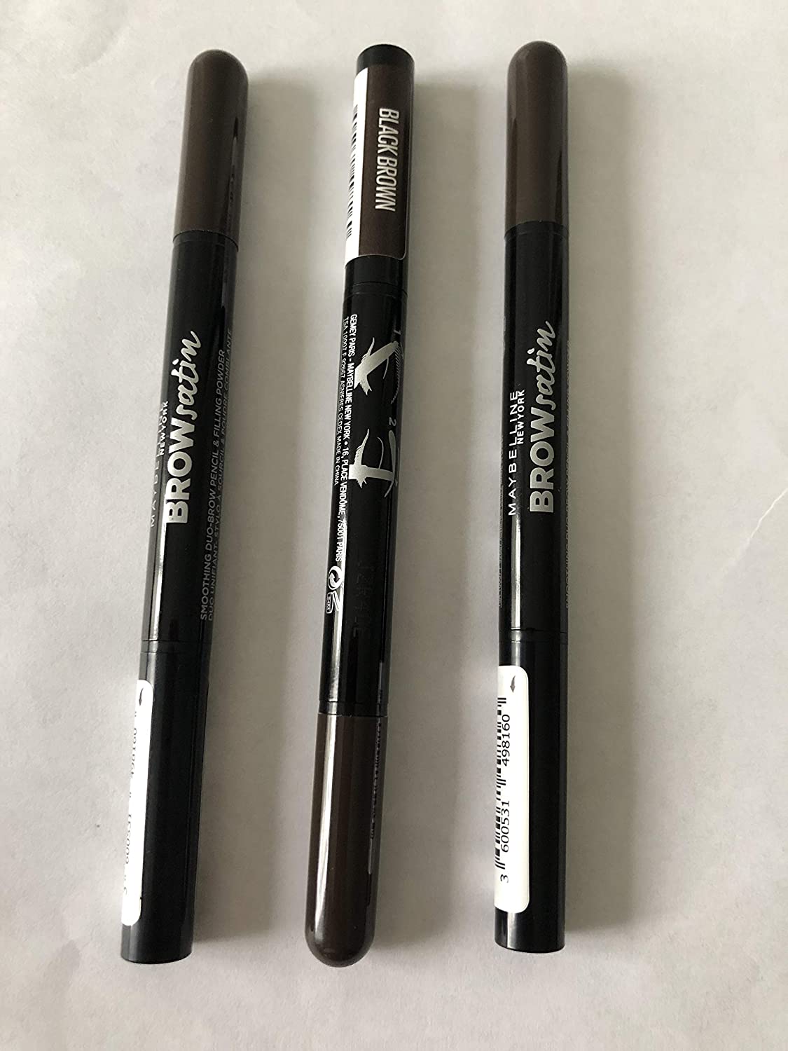 Honest Forwarder | Maybelline New York 3 x Maybelline Brow Satin Powder  Liner Eyebrow Pencil (Black Brown), brown ‎black