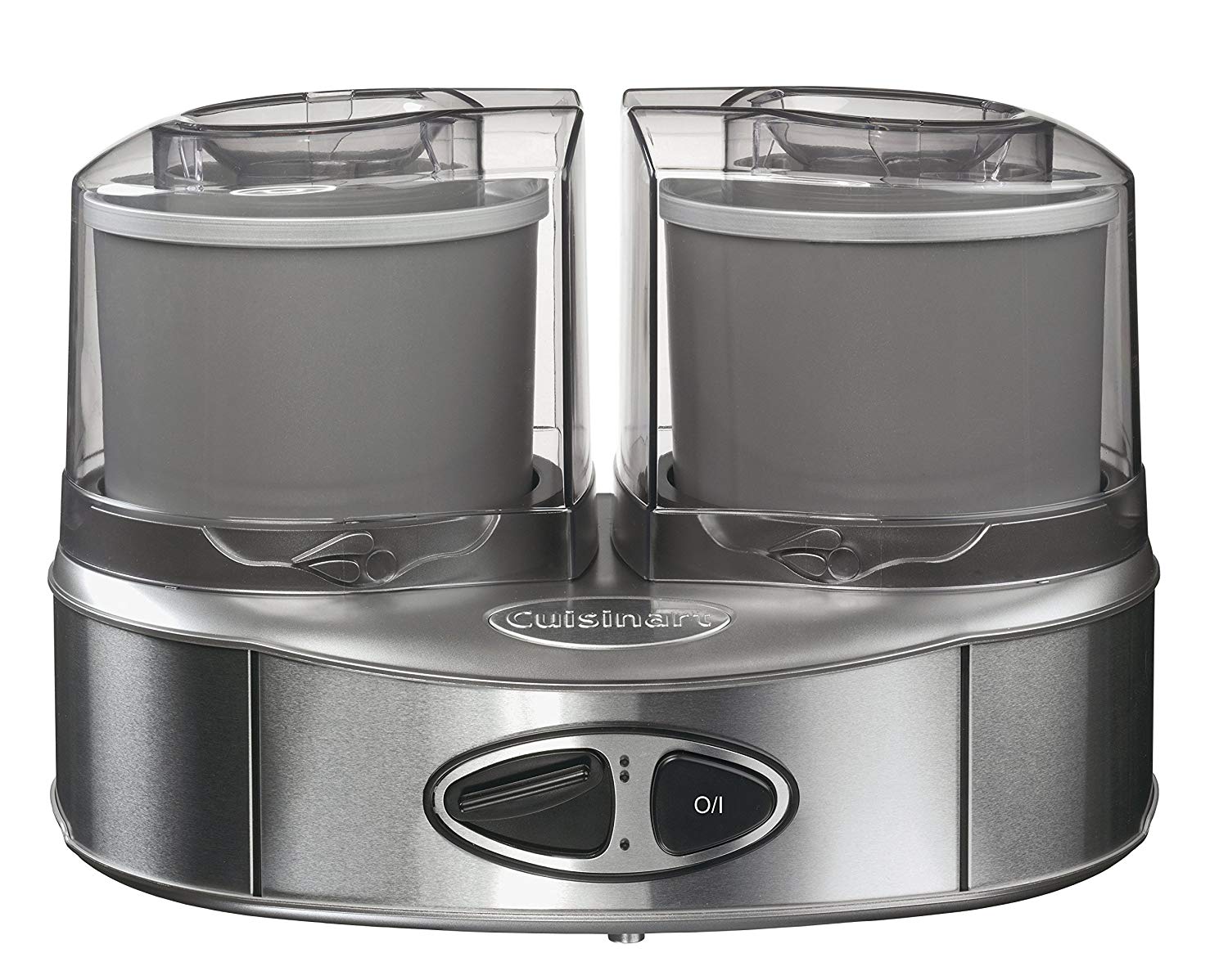 Honest Forwarder  Cuisinart Ice Cream Duo Ice Cream Maker with 2 x 1 L Ice  Containers to Prepare 2 Types of Ice at the Same Time Stainless Steel