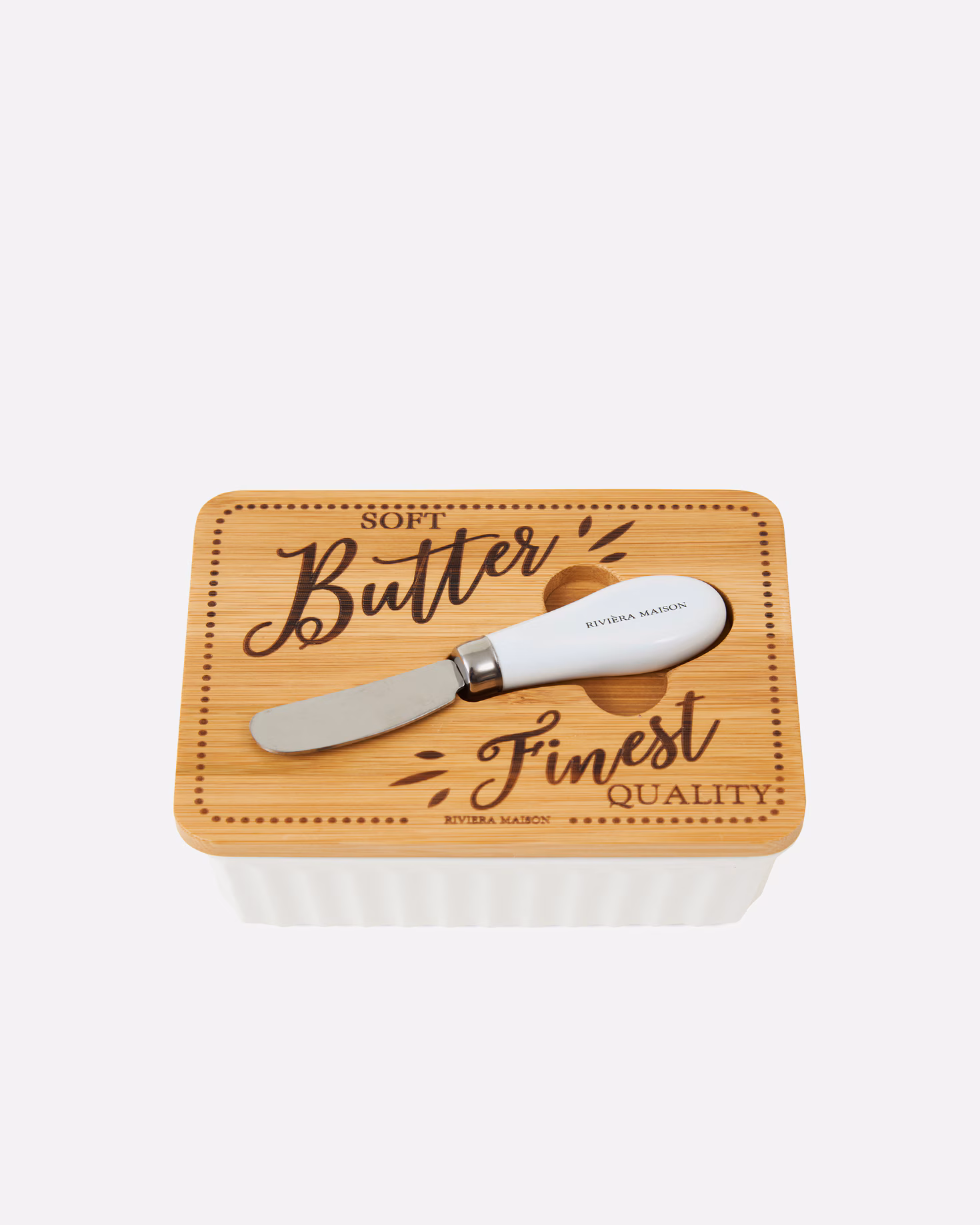 Riviera Maison Tableware Finest Quality Butter Dish