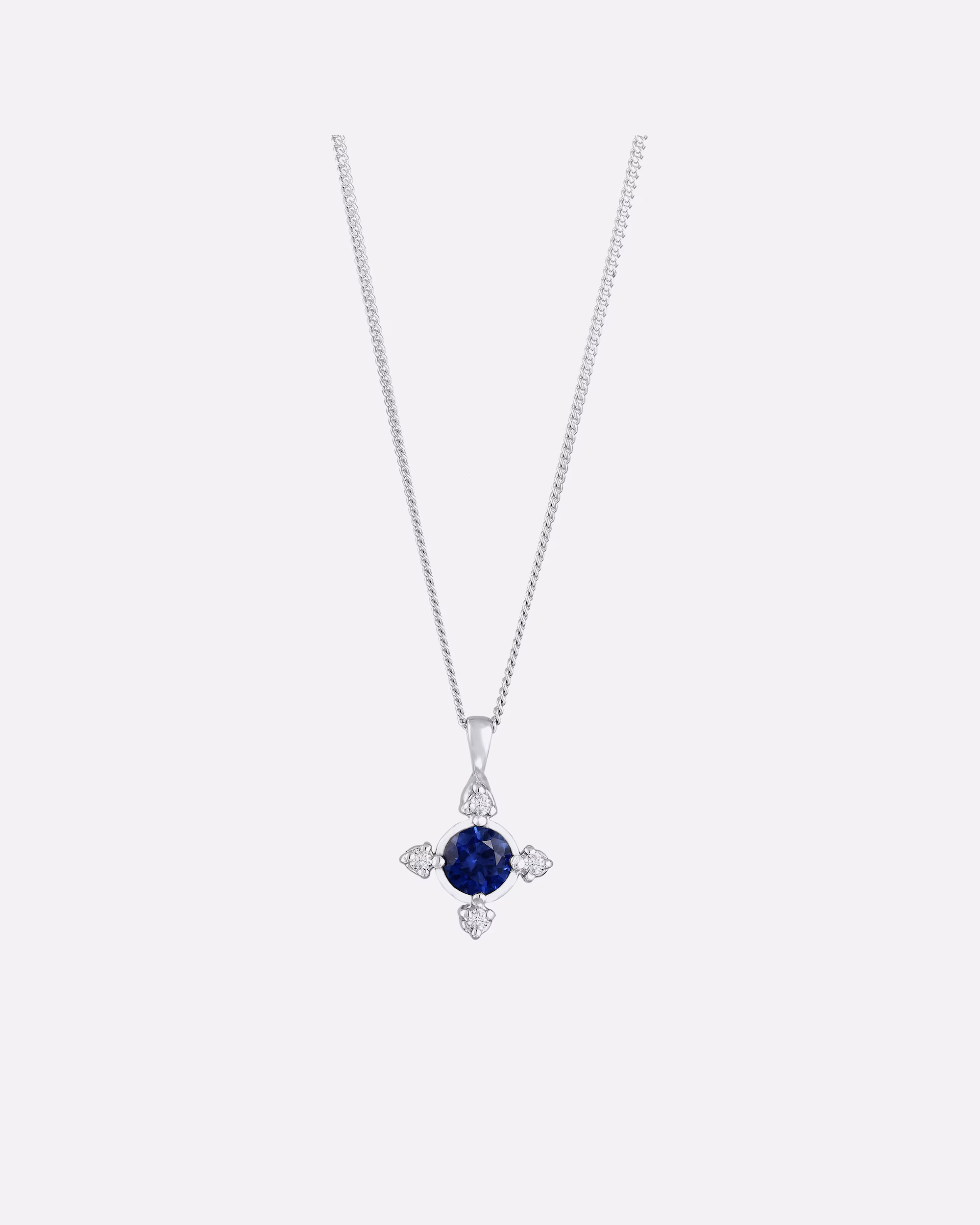 Elli DIAMONDS Halskette Kreuz Laborgezüchteter Diamant Weiß (0.06ct) 925 Sterling Silber