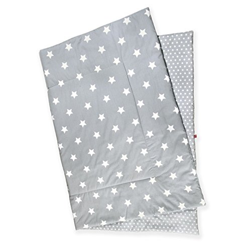 La Fraise Rouge 4251005604656 Play Mat Florent, Grey with White Stars