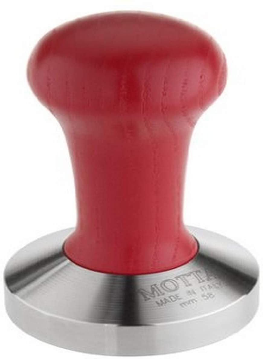 ESPRESSO WAREHOUSE Motta 8100/R Tamper Base Stainless Steel 2.28 Inches Handle Red