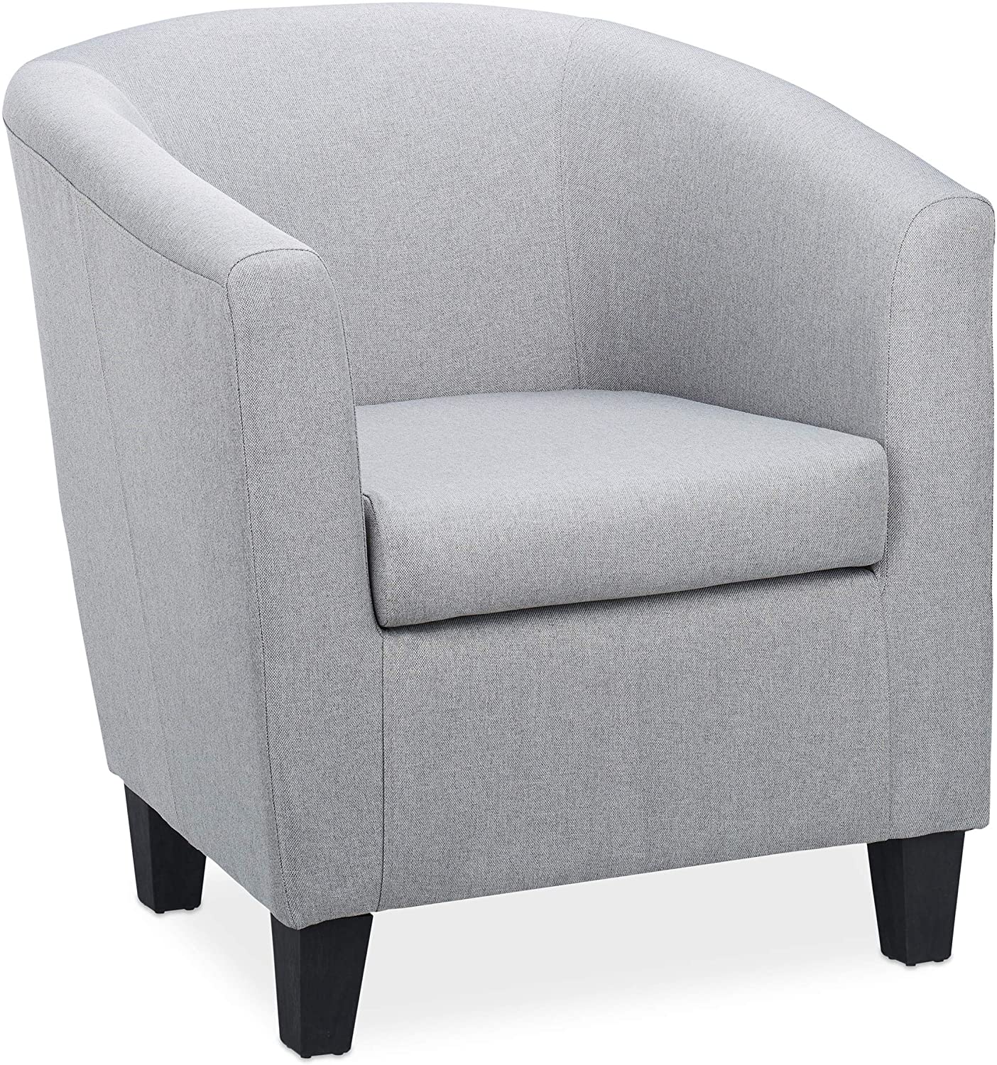Relaxdays Cocktail Chair Fabric Cover Seat Cushion Club Chair Retro Design 