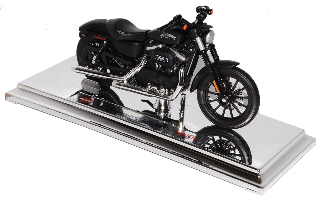 Hariey Davdson Sportster Iron 883 Black 2014 1/18 Maisto Model Motorbike Wi
