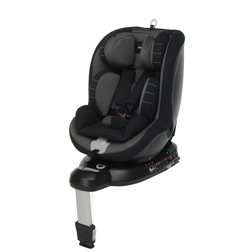Foppapedretti Logik i-Size Isofix Car Seat Rotatable 360° for Children with Height from 40 to 105 cm (up to 18 kg) Black