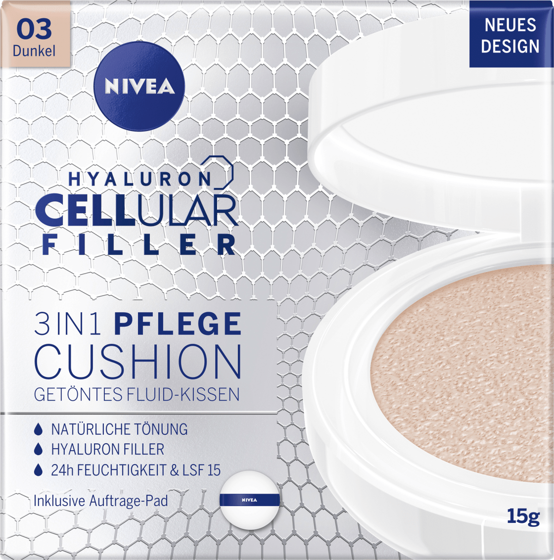 Cushion Hyaluron Cellular Filler 3In1 Care, Dark, 15 G