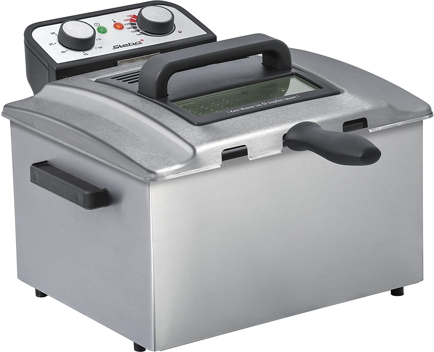 Steba DF 300 stainless steel fryer, 5 litres, professional heating system, cold zone principle