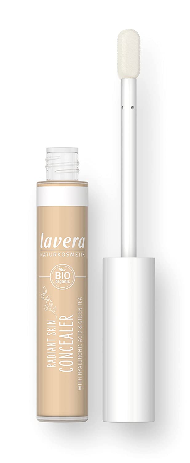 lavera Radiant Skin Concealer - Ivory 01 - Cover of Dark Circles and Impurities - Up to 8 Hours Hold - Moisturising - Vegan - Natural Cosmetics (1 x 5.5 ml)