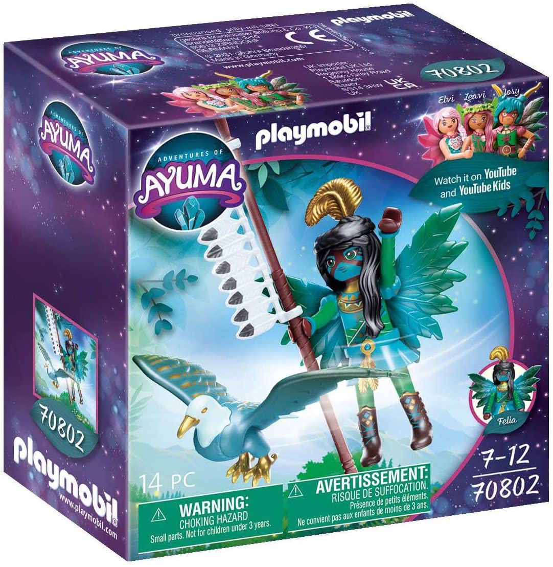 PLAYMOBIL Adventures of Ayuma 70802 Knight Fairy with Soul Animal, from 7 Y