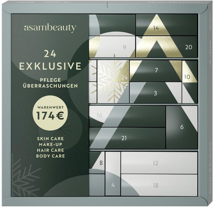 ASAM Advent Calendar 2024 Beauty Women\'s Beauty Edition Women Cosmetics Advent Calendar Asambeauty 24 Gifts Care Woman Advent Calendar