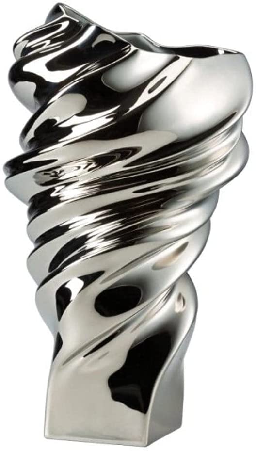 Rosenthal - Squall Platinum Titanised Vase - Porcelain Height 32 cm