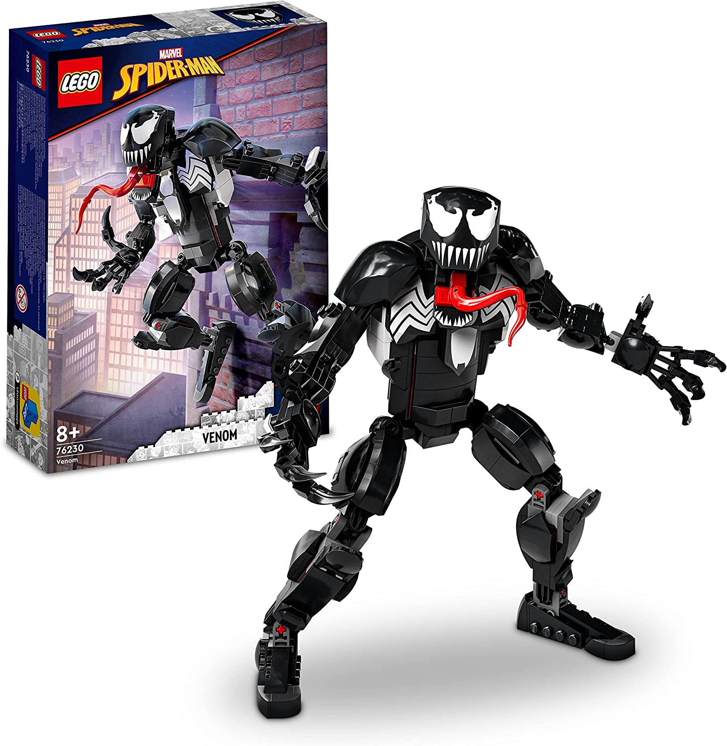 LEGO 76230 Marvel Venom Figure Moving Super Villain Action Toy Collectable Spider-Man Universe Alien Toy