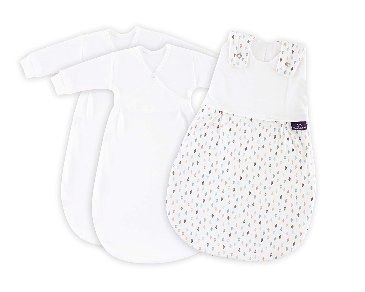 Träumeland Triangle Multi-coloured Size 50/56 S0100952 Baby Sleeping Bag Liebmich 3-Piece Kit, Multi-Colour