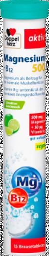 Doppelherz Magnesium 500 + B12 effervescent tablets 15 pcs, 97.5 g