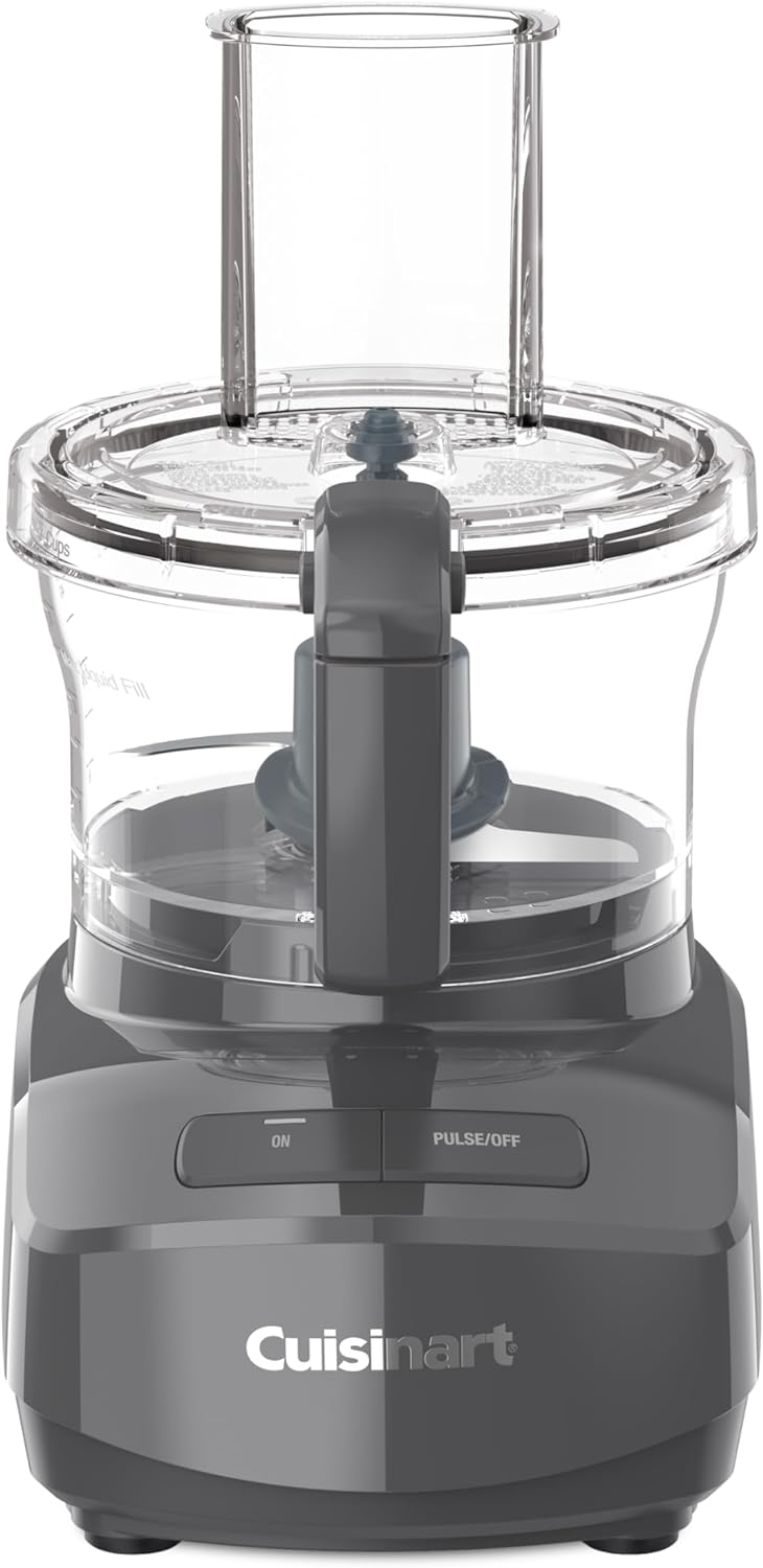Cuisinart 7 Cup Food Processor Sleek Modern Design with Two Easy Controls and Universal Blade for Chopping, Mixing and Dough (Grey)