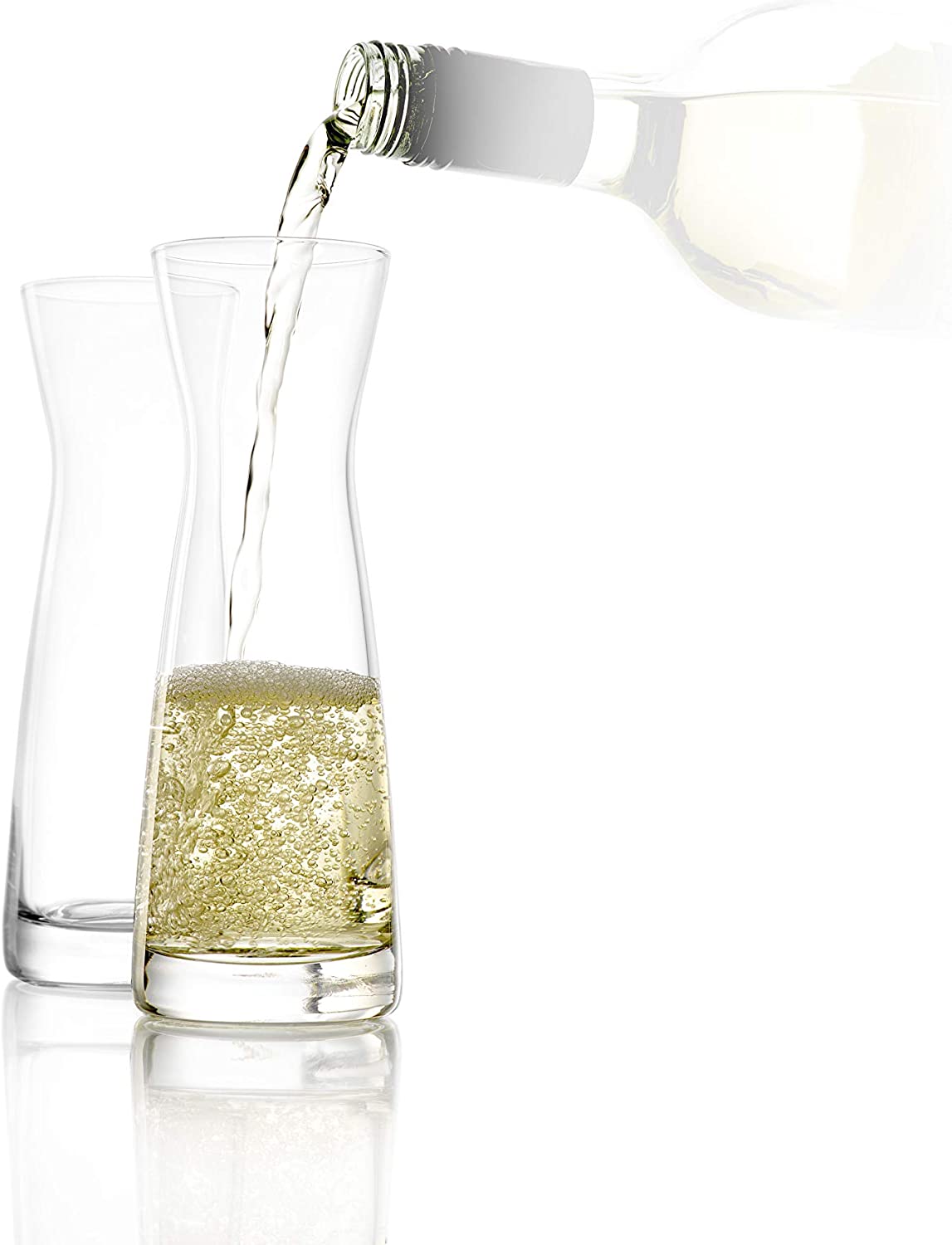STÖLZLE LAUSITZ Carafes Set of 6 Series Universal Variant M 250 ml I Glass Spirit Carafe I Milk Carafe I Made of Fine Crystal Glass I Shatter-Resistant and Dishwasher Safe