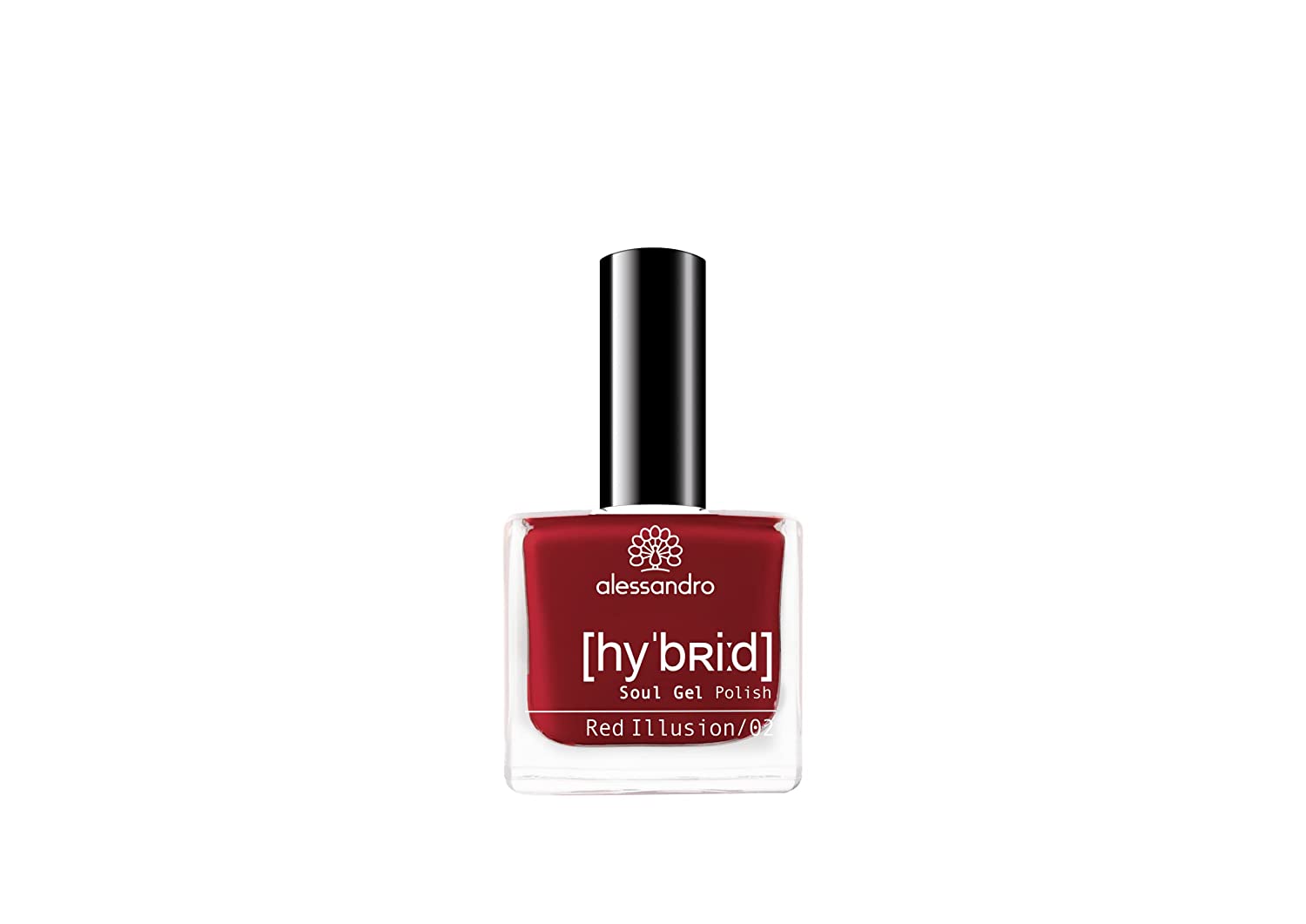 alessandro Hybrid Red Illusion Varnish - Red Tone - In Just 3 Steps - Perfect Nails without LED - Lasts up to 10 Days 8 ml, ‎red
