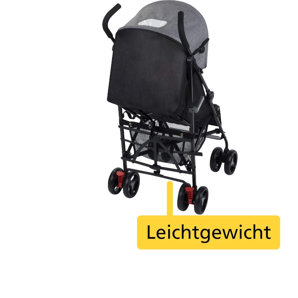 Safety 1st Rainbow Buggy - Manoeuvrable & Compact Folding Pushchair - Includes Multi-Adjustable Backrest & Padded Seat - Black