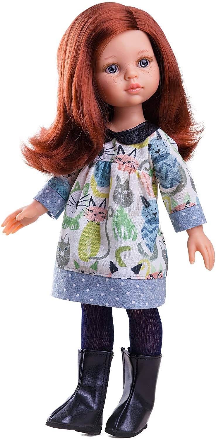 Paola Reina Paola REINA04646 32 cm Friends Cristi Doll with floral print dr