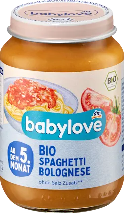 Spaghetti Bolognese menu from 5 months, 190 g