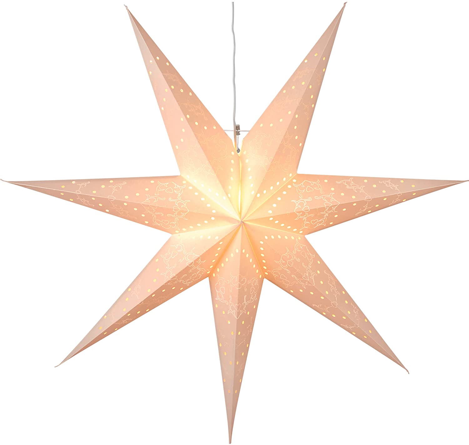 EGLO Christmas Star for Indoor Use, Decorative Star Illuminated Paper for H