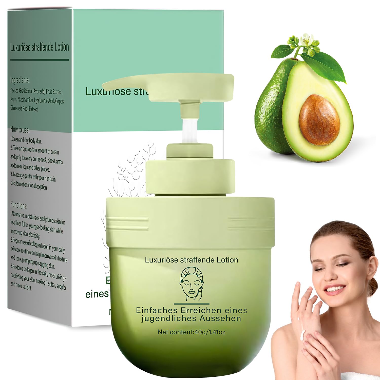 40 g Luxurious Collagen Firming Cream, Luxurious Firming Collagen Cream, Luxurious Collagen Firming Cream, Collagen Body Tightening Anti-Wrinkle Cream, Skin Firming Body Cream Lifting