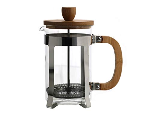 meindekoartikel My Decorative Items, Coffee And Tea Maker With Filter, Made Of Glass, Bambo