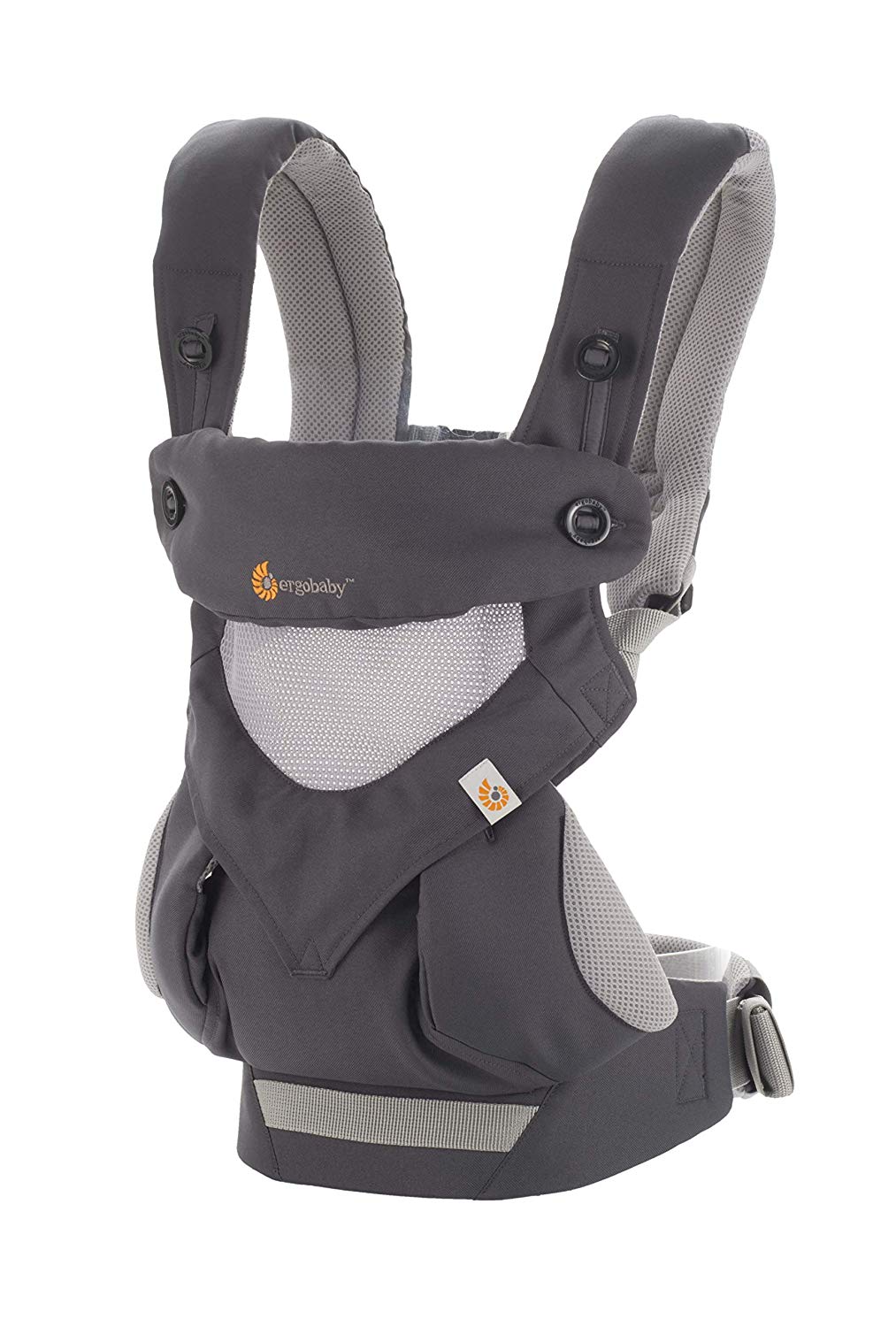 Ergobaby Baby Carrier 360 - Cool Air Carbon Gray, 4-Position Baby Carrying 