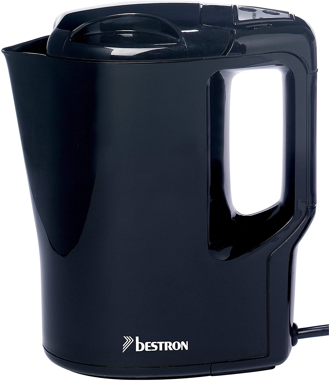 Bestron AWK810 Handy Travel Kettle with Automatic Cooking Stop, 0.9 Litre, 500 Watt, Black