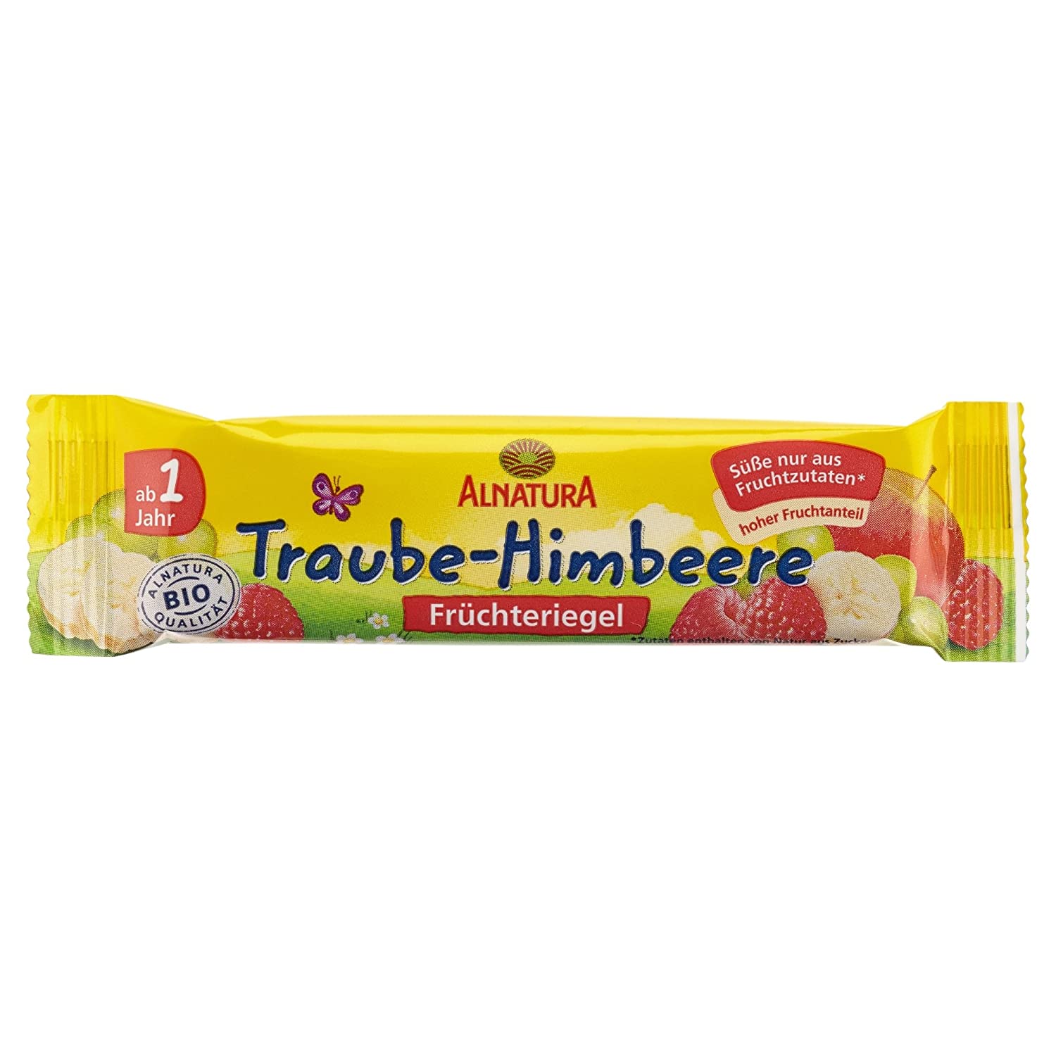 Alnatura Bio Früchteriegel Traube-Himbeere, 30er Pack (30 x 23 g)