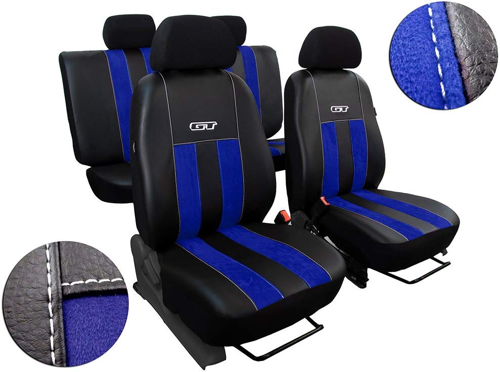 \'Suitable for Passat B5 B6 Seat Cover Car Seat Cover Set Blue Artificial Leather with ALCANTRA. GT. In This listing.