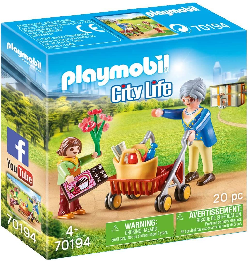 Playmobil 70194 City Life Grandma With Walking Frame For Age 4 Years And Ab