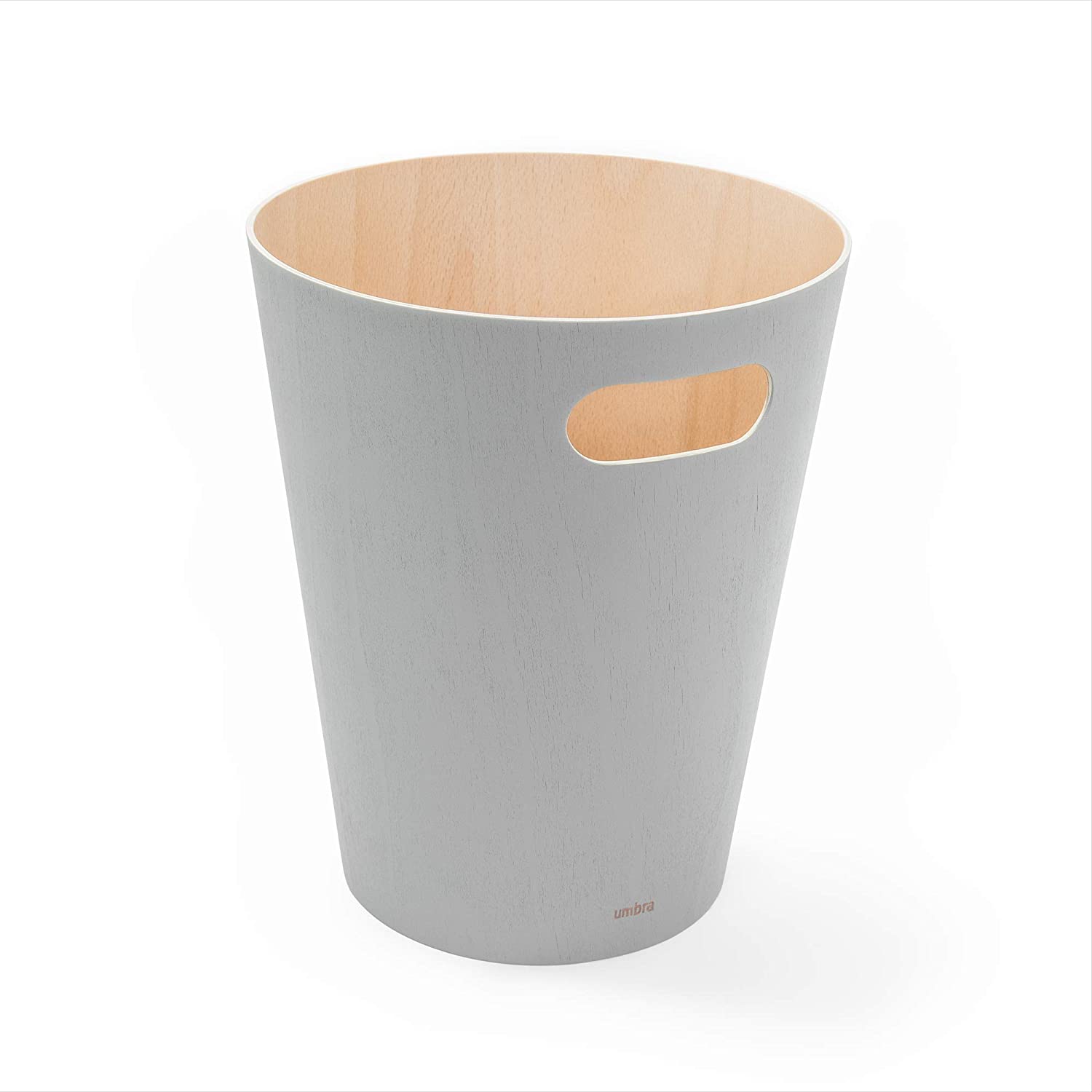 Umbra Woodrow Wastepaper Bin For The Office, Bathroom, Living Room And More