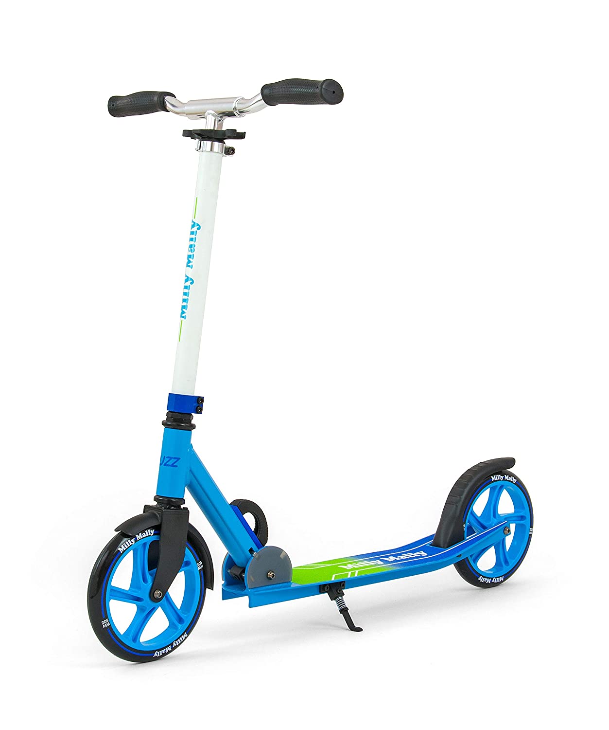 Milly Mally Buzz folding scooter with two wheels.