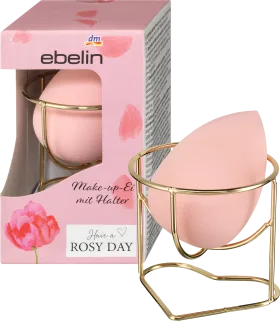 ebelin Make-up egg with holder have a rosy day, 1 st