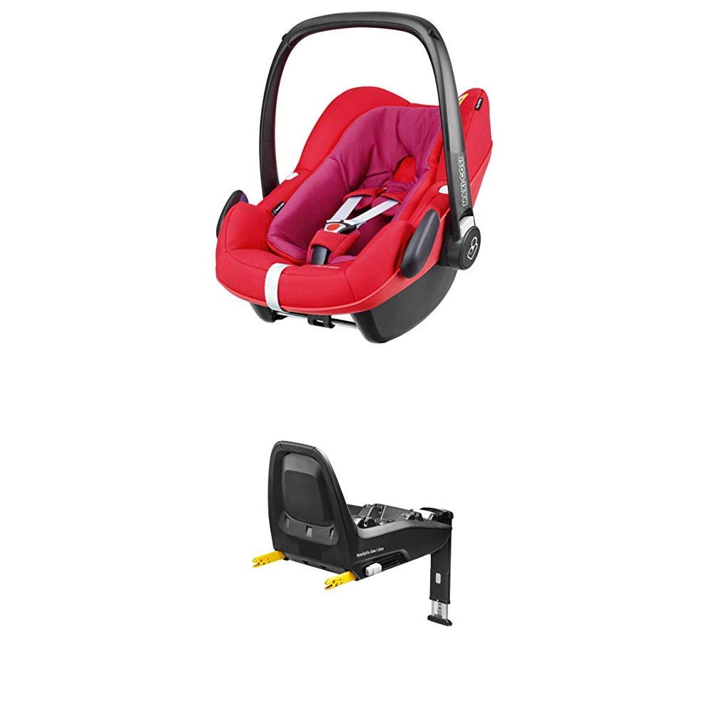 Maxi-Cosi Pebble Plus Baby Seat, Group 0+ i-Size Child Seat (0-13 kg), From Birth To Approximately 12 Months - Suitable For FamilyFix One Base Station
