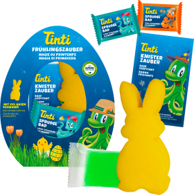 Tinti Gift set Easter Spring magic Bubble bath, crackling bath, kneading soap + s