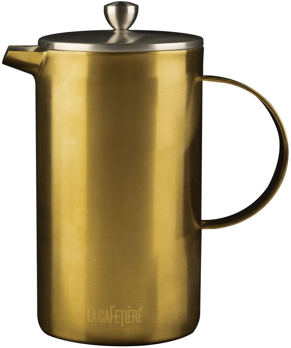 La Cafetiere Finished Double Walled 8 Cup Cafetiere, Gold