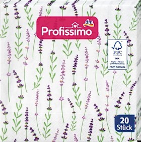 Napkins \"Lavender\" (33x33 cm), 20 pcs