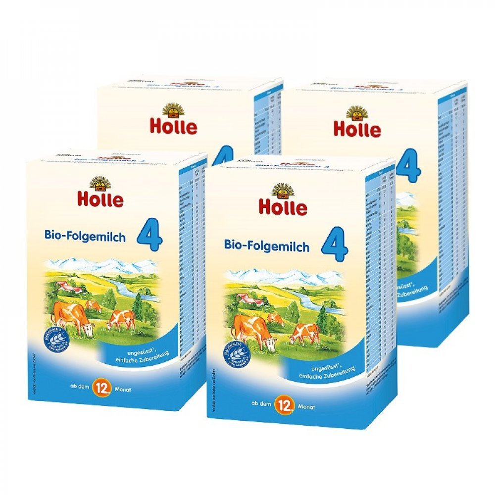 Holle Organic Folge 4, from 12 months, 4 Pack (4 x 600 g)