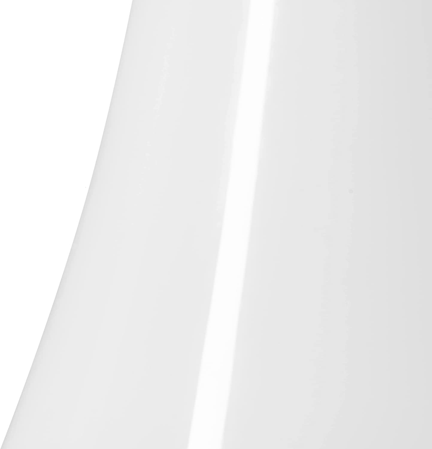 Leonardo Sacchetta 035604 Floor Vase Handmade Solifleur Vase in Curved Shape Modern Decorative Vase in White Glass Height 60 cm