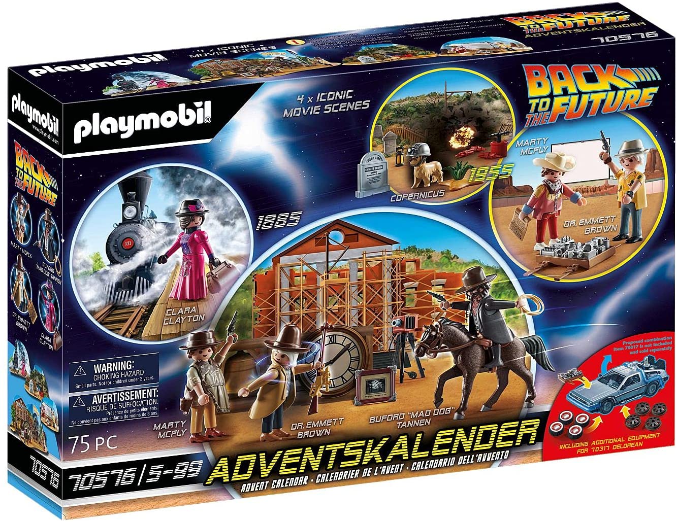 PLAYMOBIL Advent Calendar 70576 \"Back To The Future Part III\", from 5 Yea