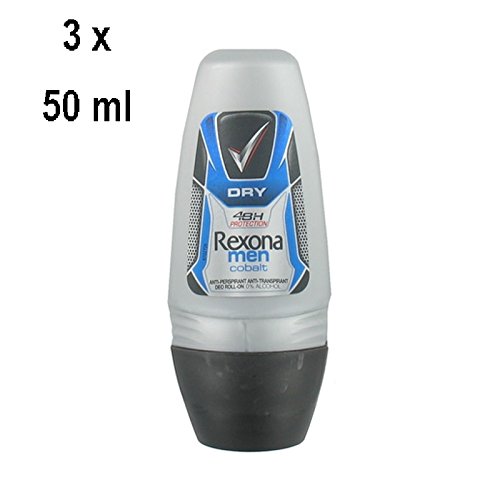 \'\"Cobalt 3 x Rexona Men Dry Deodorant Roll-On 50 ml