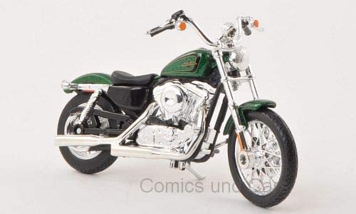 Maisto Harley Davidson Maisto 20-13078 Harley Davidson Xl 1200V Seventy-Two, Metallic-Green, 2012,