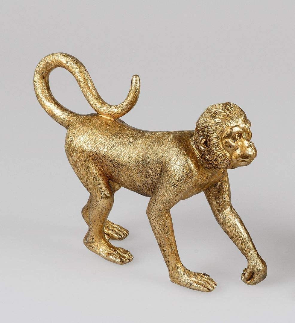 Itrr Deko-Figur Affe In Antik-Gold, Ca. 27X21Cm