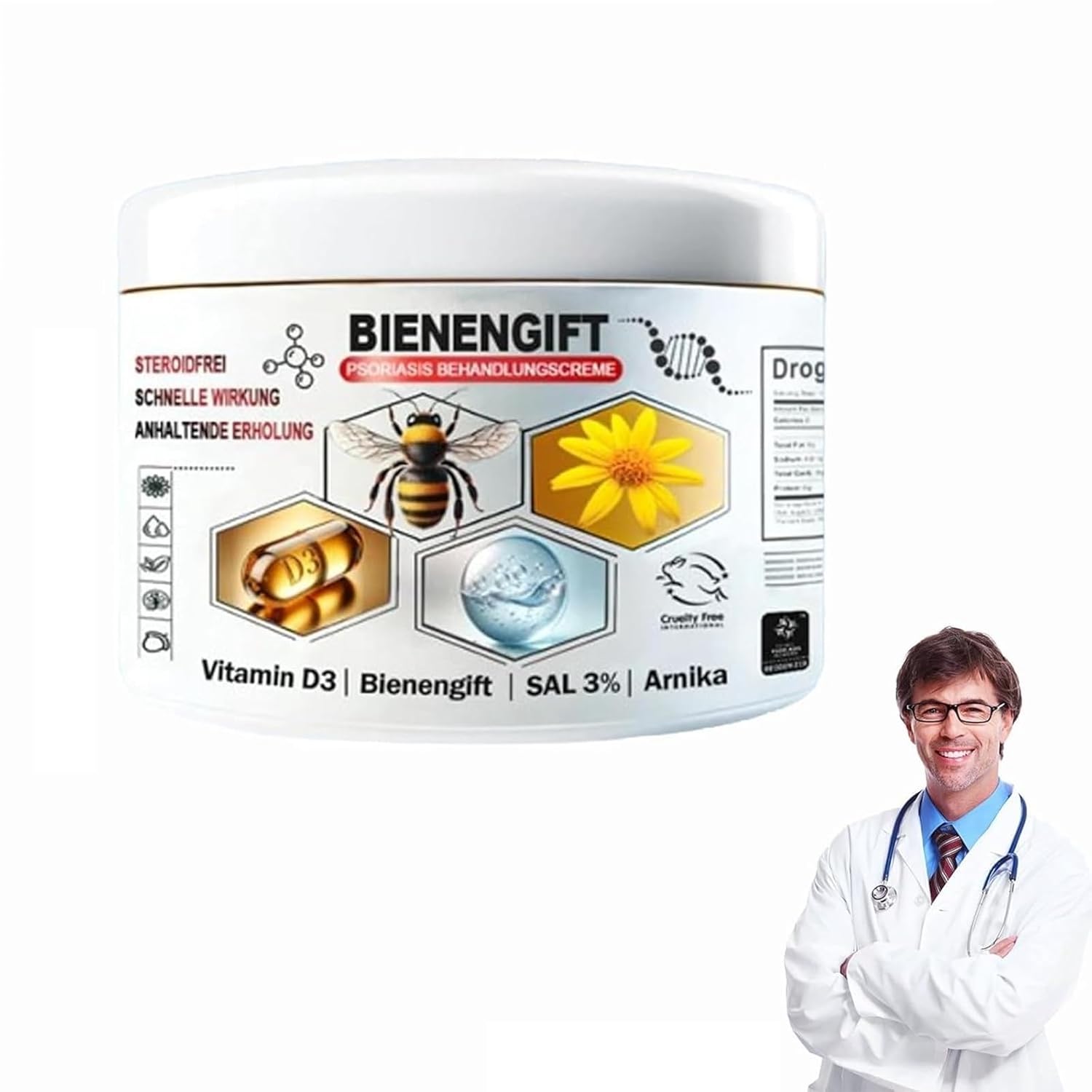 Bee Venom Ointment, Bee Venom Skin Care Cream, Bee Venom Cream, Bee Venom Ointment (1 Piece, 30 g)