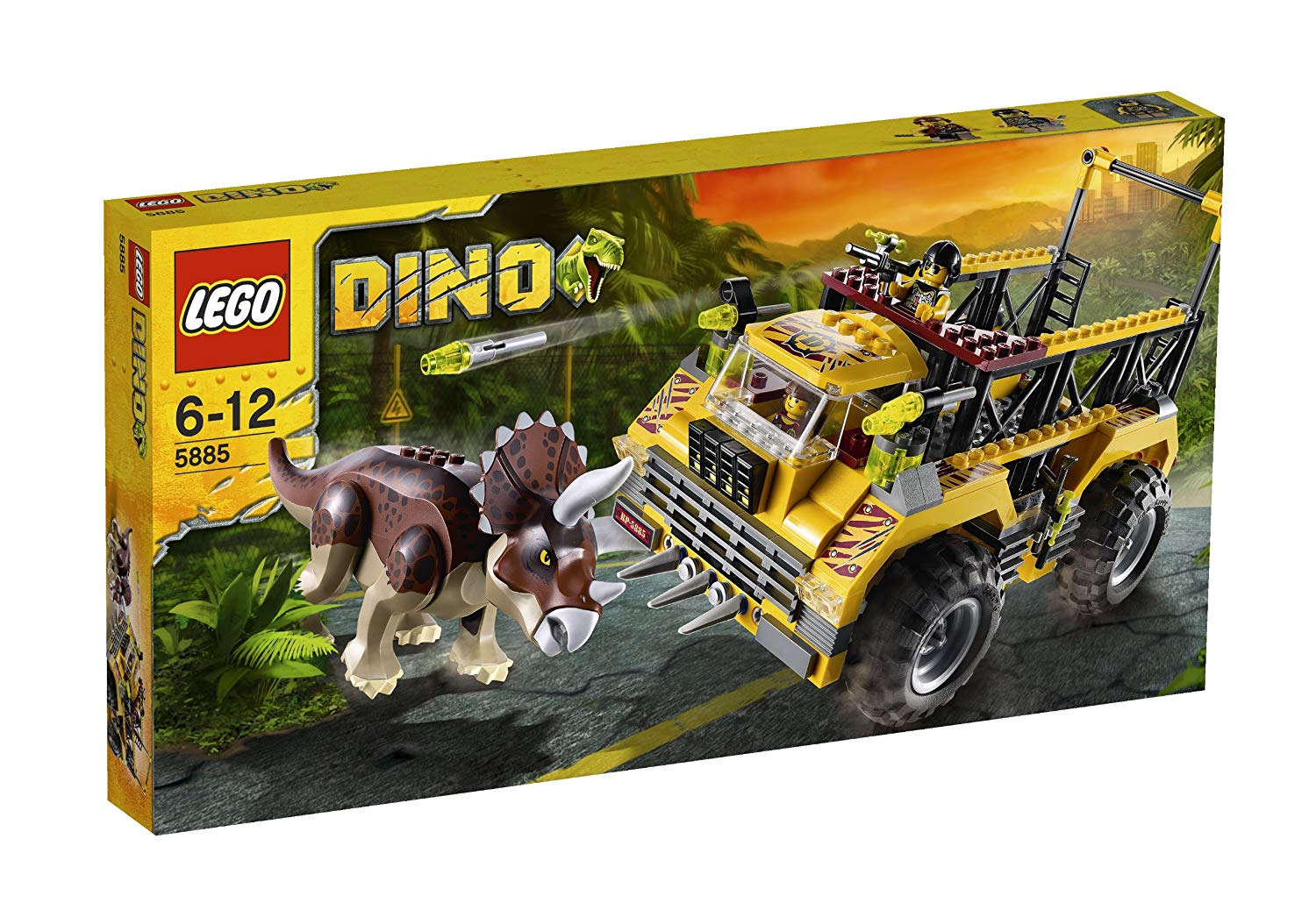 X Lego Parts Kit For Model Dino Encounter With The Triceratops Trapper Yell