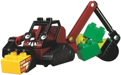 X Lego Duplo Vehicle Benny Black Dark Red Bob The Builder Figure Bagger For