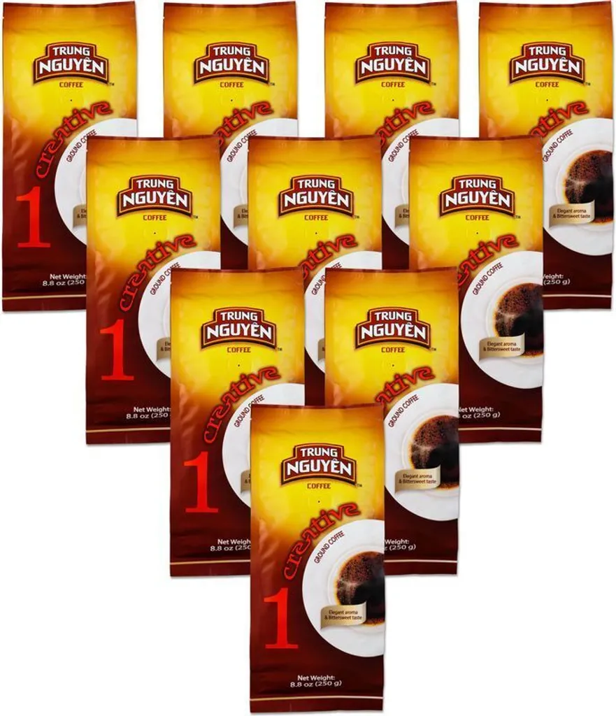 10-pack Trung Nguyen Robusta ground coffee (10x250g) Creative No 1 | Vietnam
